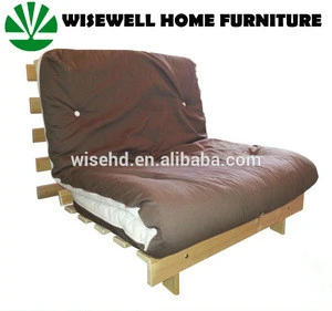 ( WJZ-B65 ) home pine wood single folding bed