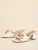 Import Women Chunky Heels Shoes 2021 New Style Platform Slip On Sandals Ladies Square Slides Footwear Women Chain High Heel Dress Shoes from China