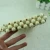 Import Women knitted beaded mini shoulder bag white wooden beads bamboo party handbags from China