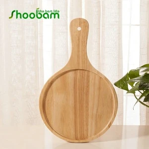 wood serving board serve tray bamboo pizza plate wholesale