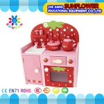 Wooden toy kitchen set children best birthday gift happy kitchen toys