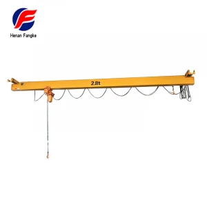 Workshop Lifting Equipment Electric Hoist Single Girder Travelling Overhead Crane 15 Ton