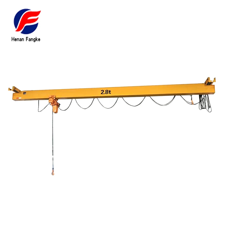 Workshop Lifting Equipment Electric Hoist Single Girder Travelling Overhead Crane 15 Ton