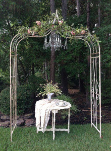 wrought iron garden rose arch design 2020 new unique white wedding metal arch
