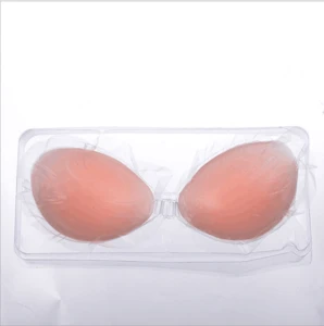 WX02 invisible breathable bra silicone waterproof chest paste on thin thick underwear without shoulder strap nipple