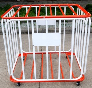 XY-QL005  Hot sale metal ball storage ball cart ball cage with wheels