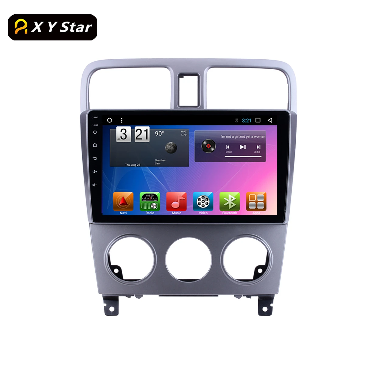 XYSTAR  XY-1014 Octa core Android 9.0 Car DVD Player GPS Navigation auto radio For  Forester 2004-2007