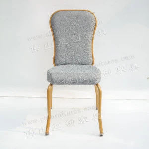 Yichuang Hot Sale Hotel Banquet chairs ,Gold Metal Aluminum Dining chairs on sale ,rental Hotel Furniture