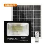 Yobolife LM-3800 High Bead Solar Garden Light Waterproof IP66 Outdoor LiFePO4 Battery Solar Flood Light With Remote Controller