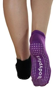 Yoga, Pilates, Barre Socks - Non Slip, Skid Bamboo Socks for Women with Extra Grip - Eco-Friendly - Half Toe Socks Pack - M/L