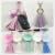Import Yongze suede big bulk leather key tassel with keychain for women keyring bag charm Fringe from China
