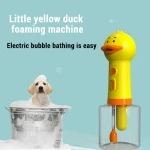 YOSHI Pet Bathing Appliance Electric foam Machine Bubble Machine Cat Dog Bathing Helper Little Yellow Duck