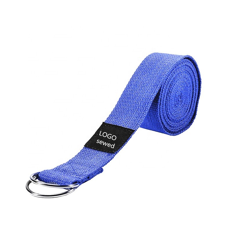 Youli 6ft/8ft/10ft Cotton Yoga Strap with Durable D-Ring for Pilates