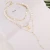 Import Y&Y Fashion All-match Multi-layer Sequin Thin Chain Alloy Pearl Necklaces from China