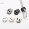 Zinc Alloy  Custom Cord Ending Stainless steel Metal Stopper for apparel smooth surface