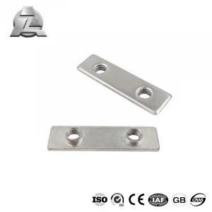 zinc plated steel double tee nut for v slot aluminum profile