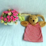 Zoo animal cute hand plush glove baby puppet