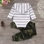Import 0-24M Baby Boy Clothes Set Newborn Striped Hooded Tops Romper Bodysuit Camouflage Long Pants 2PCS Boy Autumn Outfits Clothes from China