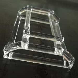 Clear Diffusion Quartz Boat for Silicon Solar Wafer Carriers