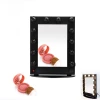 European and American style aluminum alloy makeup mirror with light, professional large makeup mirror with light