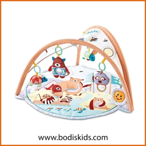 Educational waterproof largest crawling playmat baby activity gym with hanging toys