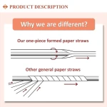 Bossway paper straw Drinking paper straw product description