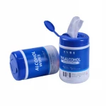 barrel package 75% Ethanol Alcohol Sanitary Paper Wet Wipe Cleaning Tissue and Towel