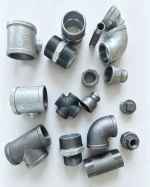 Malleable Iron Pipe Fittings Galvanized & Black Elbow Tee Coupling Union