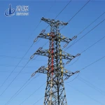 Q235/Q355 400kv Transmission Line Towers Self-supporting Double Circuit Angle Steel Tower