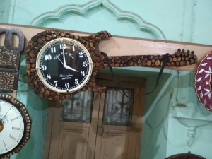 wood clock/wooden clock/clock