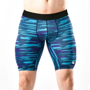 AB Men Sublimation Swimming Running And Workout Compression Fitness Short STY # 01