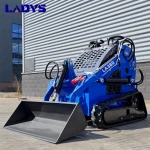 Free Shipping Mini Skid Steer Loader Compact Track Diesel Chinese Cheap LADYS LA380 Mini Skid Steer Loader For Sale