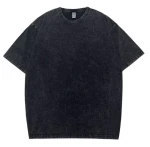 Mens Acid Wash T Shirt Vintage Style Casual Streetwear