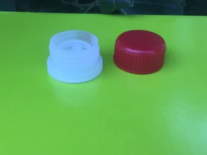 Screw cap with ring pull flexible spout closures