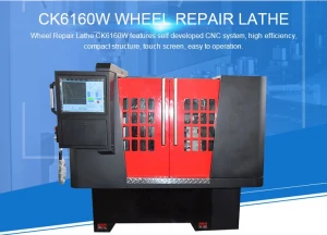 Wheel CNC Lathe CK6160W Wheel Repair Cutting Lathe for Sale
