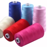 Wholesale Top Quality Cheap Spun 100% 20/2 20/3 40/2 50/3 White Black Gold Color Polyester Sewing Threads