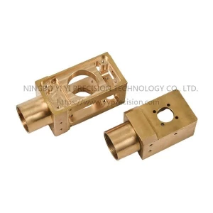 high precision copper CNC motor mount turned parts