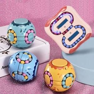 2021 Amazon Hot Selling Children Education Magic Bean Cubes Customized New Design Fidget Spinner Toy