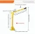 Import 0.5ton 1ton AC power small mini truck mounted lift Jib crane with 25ft cable from China