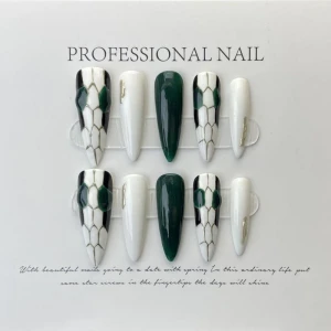 square Handmade press on nails artifical nails cat eye nails
