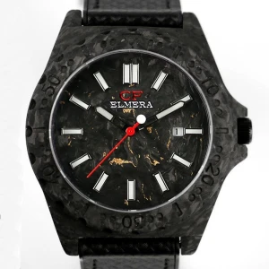 Special forgged Copper carbon fiber material custom gift handmade men watches