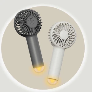 Portable Electric Rechargeable Mini Handy Fans 1200mah Night Light