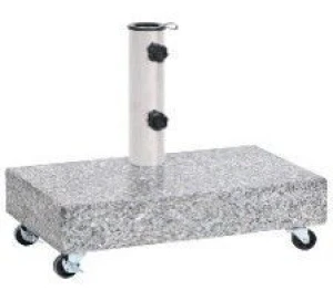vidaXL Umbrella Base Light Grey Granite base Standard Umbrella Base