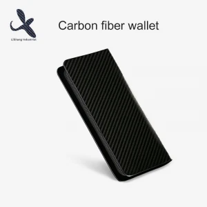 2020 carbon fiber leather long credit card long wallet for business men