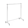 Metal Clothes Hanger Stand | Industrial Chrome Coat Rack | For Stores and Showrooms