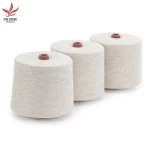 Linen/polyester blend yarn ring spun good quality