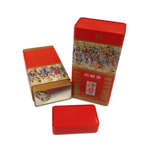 OEM ODM Metal Tin Box Empty Container Tea Gift Packaging Metal Box Custom Personalized Pattern Printing Tin Can