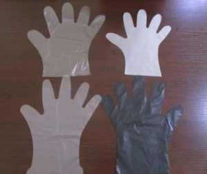 Hot sell HDPE/LDPE plastic gloves for food service CPE Waterproof biodegradable glove