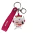 Import Custom personality 3d mascot pvc key ring figurine rubber keychain for promotion gift from China