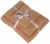 Import 3 Piece Brown Color Towel Set from Pakistan